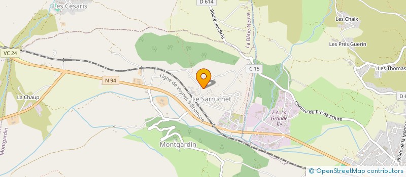 localisation de l'entreprise ASSISTANCE RENOVATION BOIS  MONTGARDIN