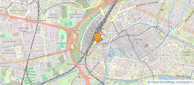 localisation de l'entreprise ASSISTANCE RESPIRATOIRE A DOMICILE-SANTE à STRASBOURG