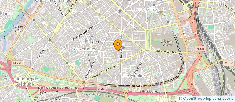localisation de l'entreprise ASSISTANCE SANS-LOGIS à LILLE