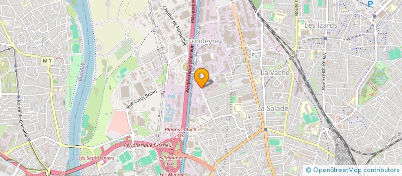localisation de l'entreprise ASSISTANCE SCE DEPANNAGES (A.S.D.) à TOULOUSE