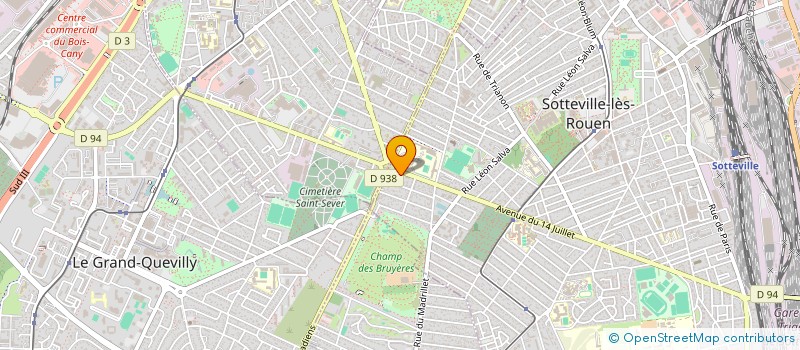 localisation de l'entreprise ASSISTANCE SECOURS SECURITE à SOTTEVILLE-LES-ROUEN