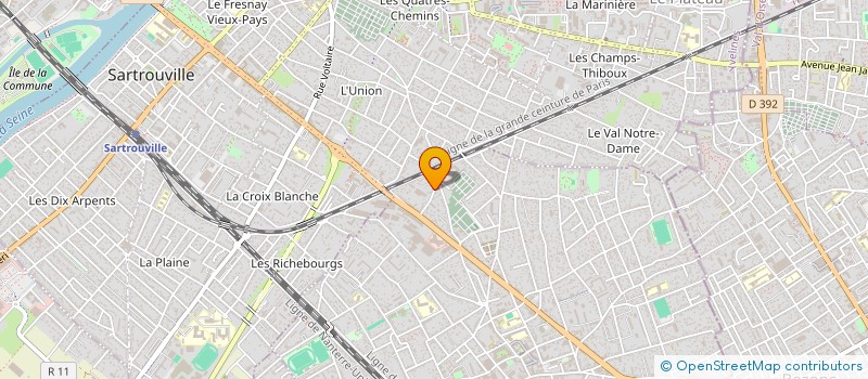 localisation de l'entreprise ASSISTANCE SECURITE COMMUNICATION  HOUILLES