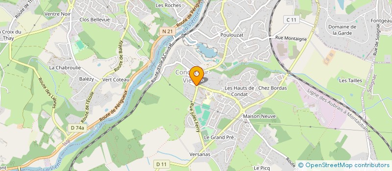localisation de l'entreprise ASSISTANCE SECURITE COURSES 87 (ASC87) à CONDAT-SUR-VIENNE