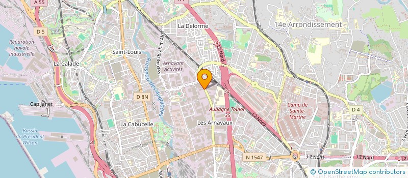 localisation de l'entreprise ASSISTANCE SECURITE INTERVENTIONS  MARSEILLE