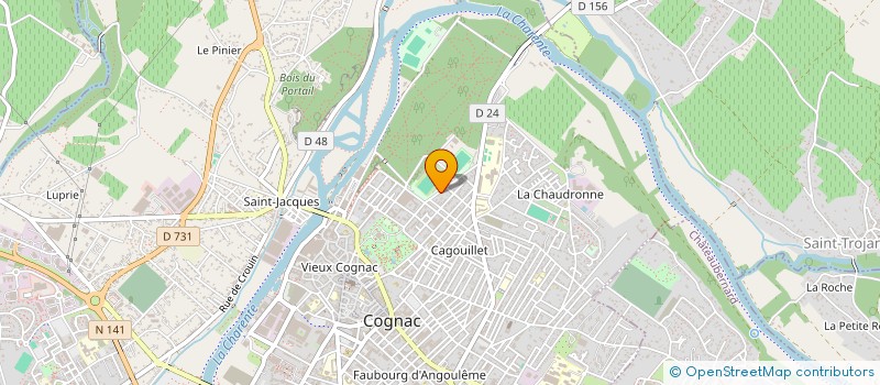 localisation de l'entreprise ASSISTANCE SECURITE SERVICE à COGNAC