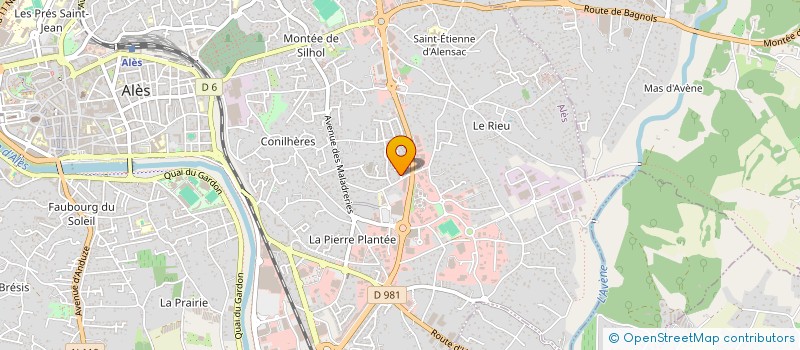 localisation de l'entreprise ASSISTANCE SERRURERIE  ALES