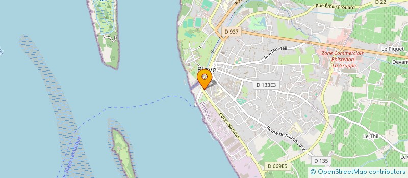 localisation de l'entreprise ASSISTANCE SERVICE A DOMICILE BLAYE à BLAYE