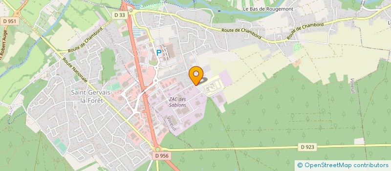 localisation de l'entreprise ASSISTANCE SERVICE AUTO REMORQUAGE à VINEUIL