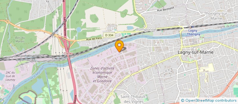 localisation de l'entreprise ASSISTANCE SERVICE FUNERAIRE à LAGNY-SUR-MARNE