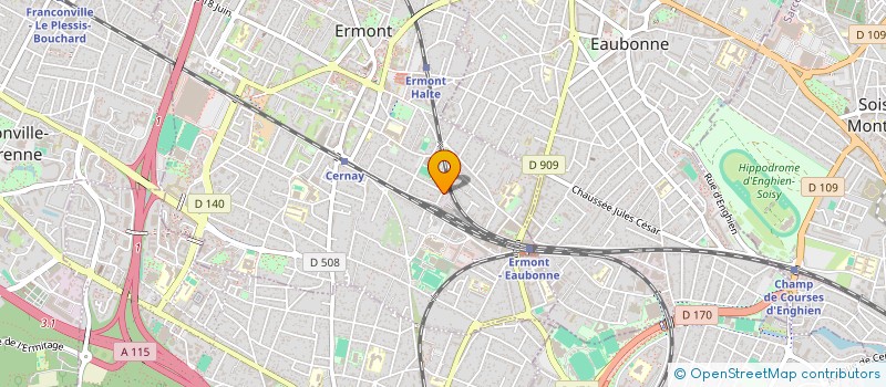 localisation de l'entreprise ASSISTANCE SERVICE GRUES à ERMONT