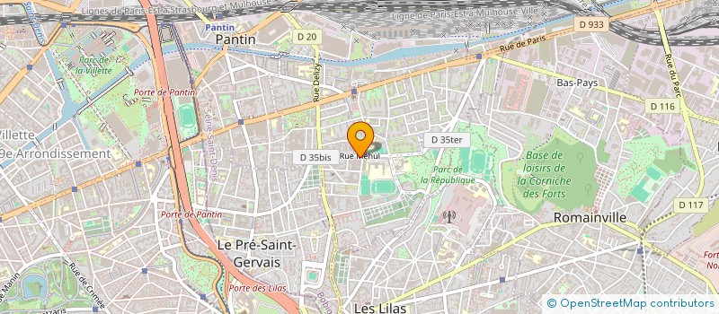 localisation de l'entreprise ASSISTANCE SERVICE NETTOYAGE  PANTIN