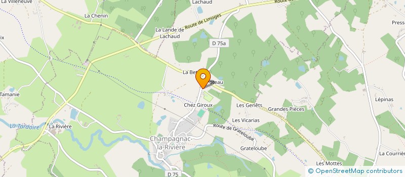 localisation de l'entreprise ASSISTANCE SERVICE RAMONAGE à CHAMPAGNAC-LA-RIVIERE