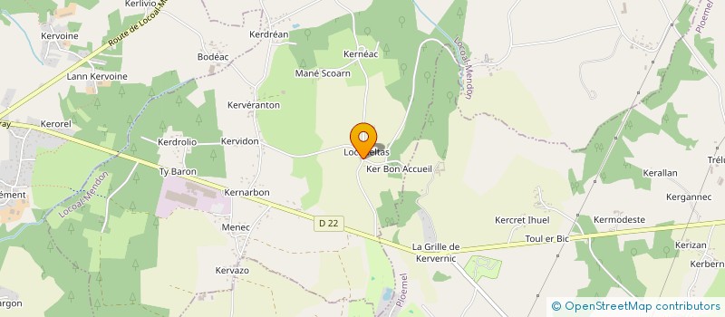 localisation de l'entreprise ASSISTANCE SERVICES MORBIHANNAIS  LOCOAL-MENDON