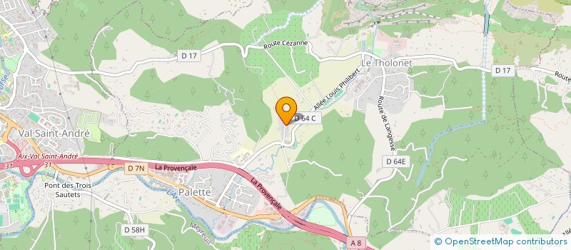 localisation de l'entreprise ASSISTANCE SERVICES PROVENCE  LE THOLONET