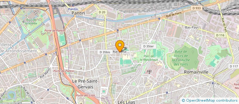 localisation de l'entreprise ASSISTANCE SEVICES VITRES à PANTIN