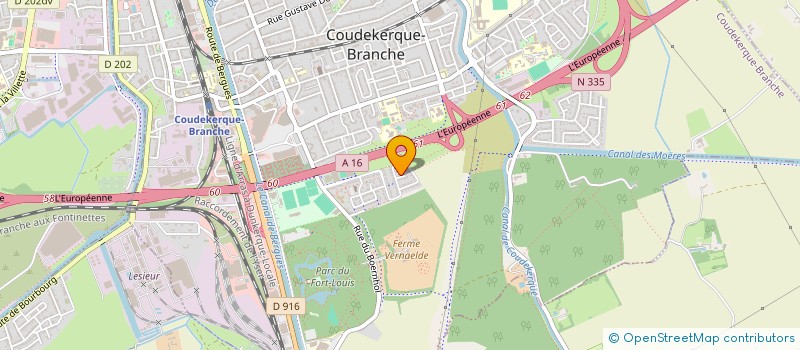 localisation de l'entreprise ASSISTANCE SOCIETY CONTROL ENGINEERING  COUDEKERQUE-BRANCHE