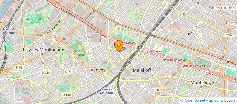 localisation de l'entreprise ASSISTANCE/SOLIDARITE HAUTS-DE-SEINE à VANVES