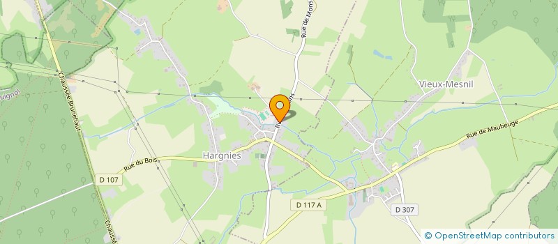 localisation de l'entreprise ASSISTANCE SOLIDARITE JEUNES  HARGNIES