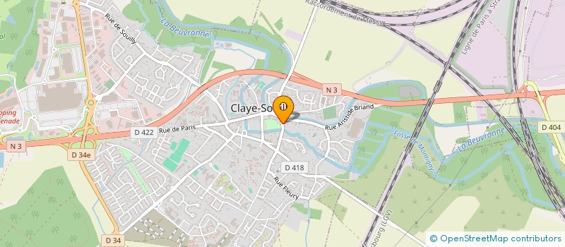 localisation de l'entreprise ASSISTANCE SYSTEME CONCEPTION INFORMATIQ  CLAYE-SOUILLY