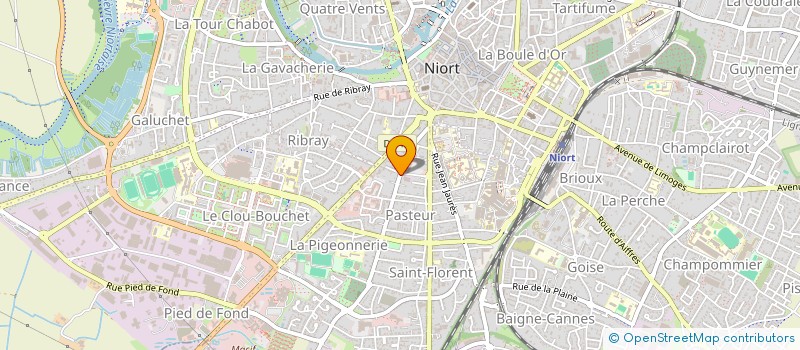 localisation de l'entreprise ASSISTANCE TAXIS 79  NIORT