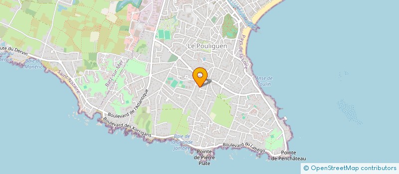 localisation de l'entreprise ASSISTANCE TECHNIQUE ET SERVICES 44  LE POULIGUEN