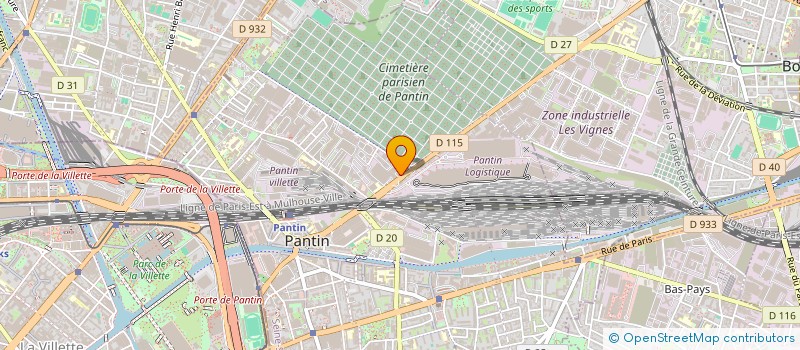 localisation de l'entreprise ASSISTANCE TECHNIQUE ETUDES INSTALLATIONS SECURITE à PANTIN