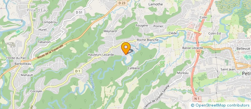 localisation de l'entreprise ASSISTANCE TECHNIQUE ETUDES METRES  PETIT-BOURG