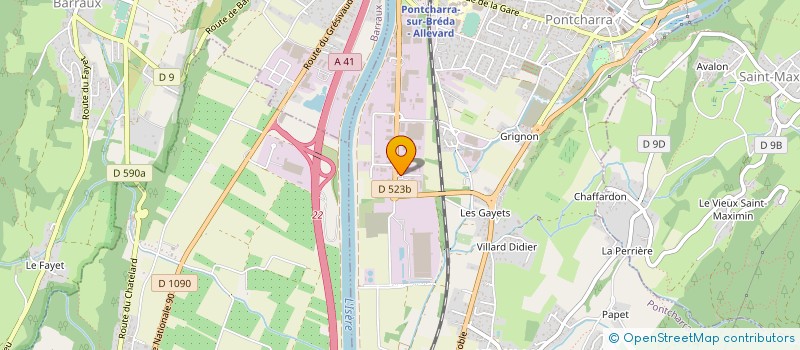 localisation de l'entreprise ASSISTANCE TECHNIQUE INCENDIE  PONTCHARRA