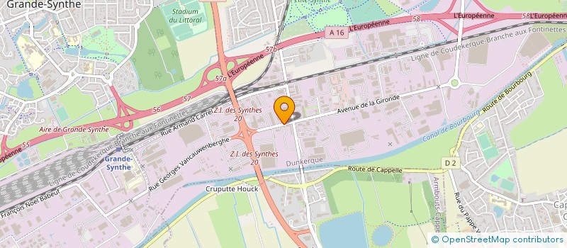 localisation de l'entreprise ASSISTANCE TECHNIQUE INDUSTRIELLE ET MONTAGE ATIM à DUNKERQUE