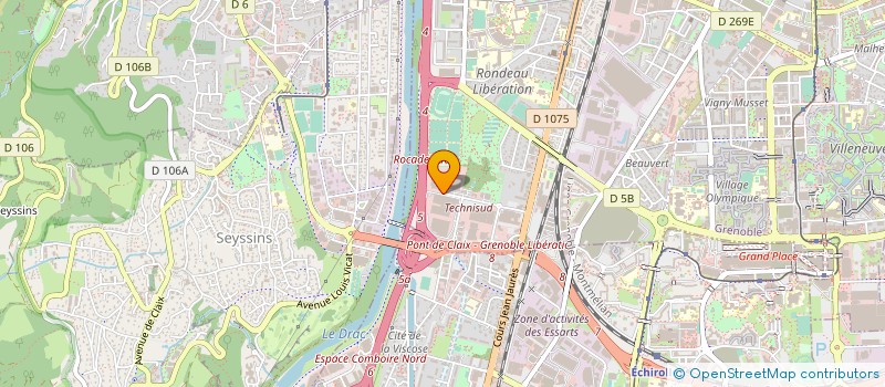 localisation de l'entreprise ASSISTANCE TECHNIQUE MACHINE OUTILS à GRENOBLE