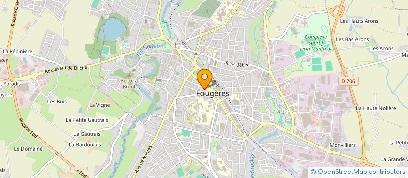 localisation de l'entreprise ASSISTANCE TECHNIQUE NETTOYAGE PROPRETE à FOUGERES