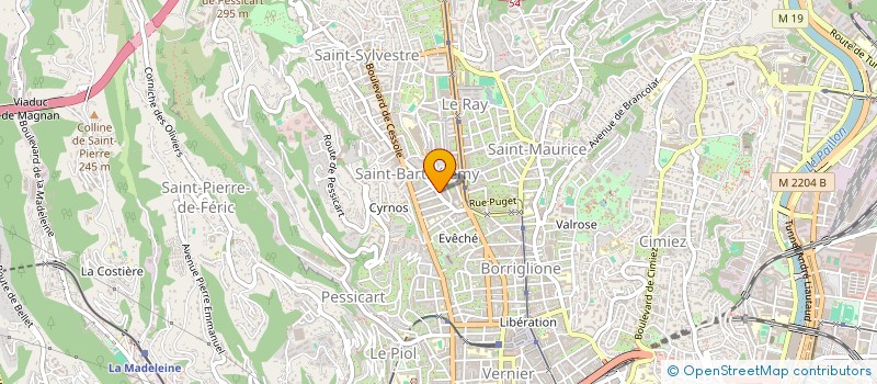 localisation de l'entreprise ASSISTANCE TECHNIQUE POUR L'HABITAT à NICE