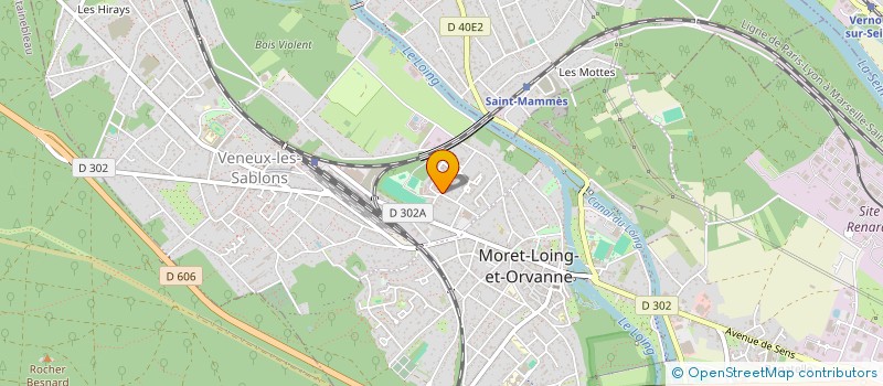 localisation de l'entreprise ASSISTANCE TECHNIQUE POUR LE RENFORCEMENT DES SYSTEMES D INFORMATIONS SANITAIRE  MORET-LOING-ET-ORVANNE