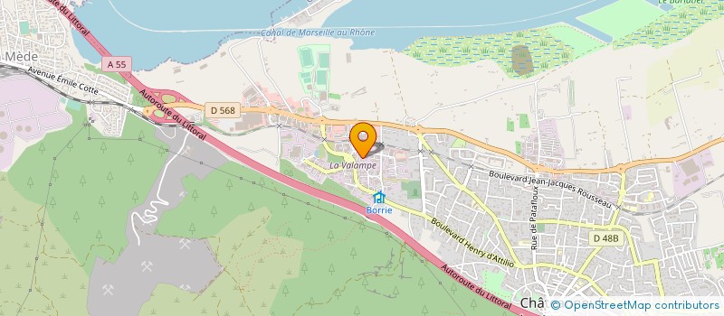 localisation de l'entreprise ASSISTANCE TECHNIQUE SECURITE INDUSTRIEL  CHATEAUNEUF-LES-MARTIGUES