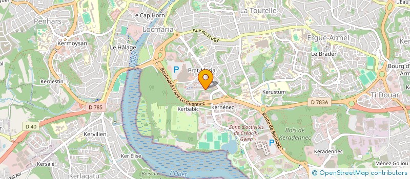 localisation de l'entreprise ASSISTANCE TELE VIDEO à QUIMPER