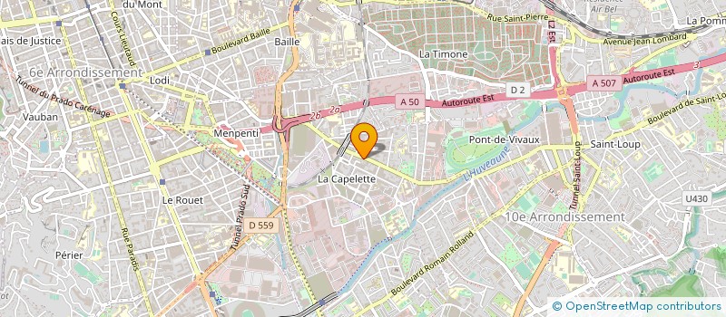 localisation de l'entreprise ASSISTANCE TOUTES FERMETURES A.T.F. à MARSEILLE