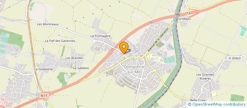 localisation de l'entreprise ASSISTANCE TRAITEMENTS SUD-OUEST à DOMPIERRE-SUR-MER