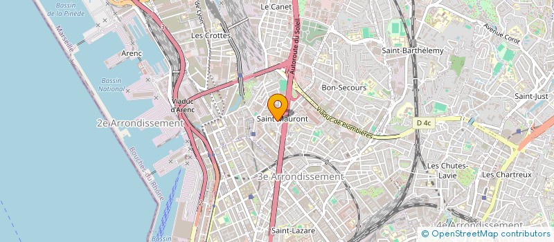 localisation de l'entreprise ASSISTANCE VEILLE SUR VOUS à MARSEILLE
