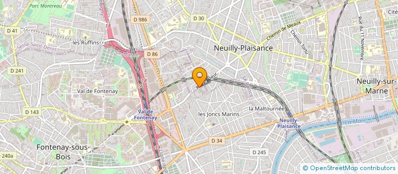 localisation de l'entreprise ASSISTANCE VIDEO ET INFORMATIQUE à NEUILLY-PLAISANCE