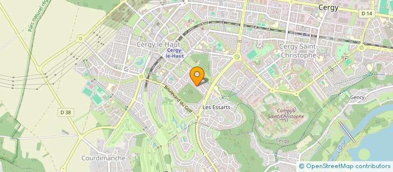 localisation de l'entreprise ASSISTANCE VITRERIE SERRURERIE VOLETS  CERGY