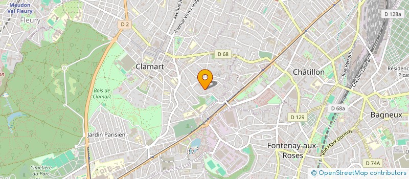 localisation de l'entreprise ASSISTANCE XAVIER LETELLIER SIRH à CLAMART