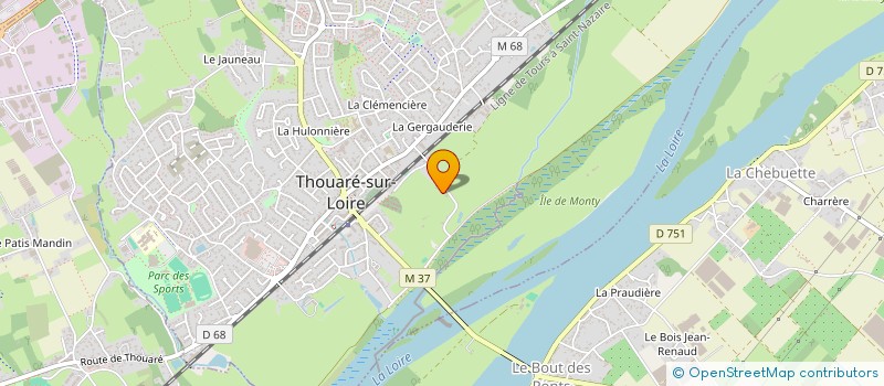 localisation de l'entreprise ASSISTANCES AMENAGEMENTS DEPANNAGES SERV  THOUARE-SUR-LOIRE