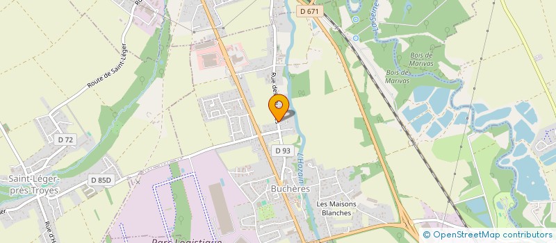 localisation de l'entreprise ASSISTANCES ET ORGANISATIONS DE SERVICES  BUCHERES