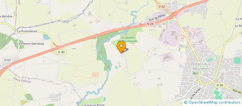 localisation de l'entreprise ASSISTANCES PRESTATIONS JAHIER  BREAL-SOUS-MONTFORT