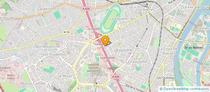 localisation de l'entreprise ASSISTANCES URGENCES TRANSP TELEPHONIE à TOULOUSE