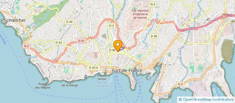 localisation de l'entreprise ASSISTANTE DE GESTION POUR LES PETITES ENTREPRISES ET ORGANISATIONS à FORT-DE-FRANCE