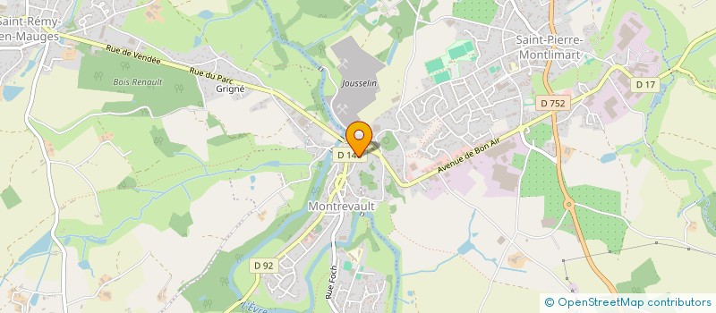 localisation de l'entreprise ASSISTANTE MATERNELLES CALDERONNAISES à MONTREVAULT-SUR-EVRE