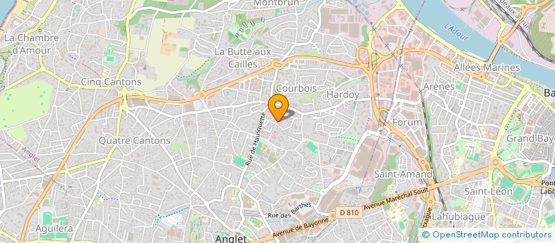 localisation de l'entreprise ASSISTANTES & CO à ANGLET