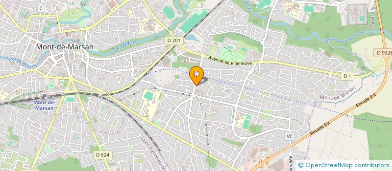 localisation de l'entreprise ASSISTANTES MATERNELLES AGREEES REUNIES INDEPENDANTES LANDAISES à MONT-DE-MARSAN