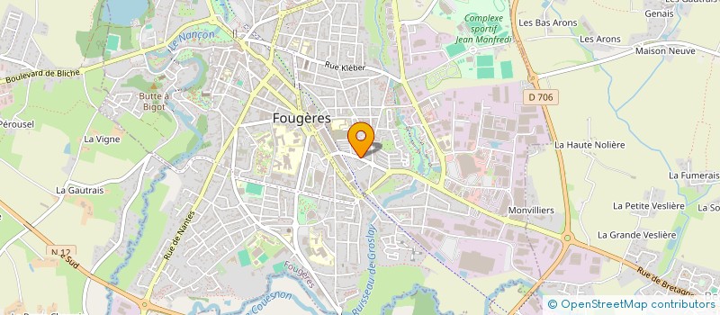 localisation de l'entreprise ASSISTANTES MATERNELLES DU PAYS DE FOUGERES ( A. M. P. F.) à FOUGERES